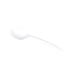 Wholesale PP Plastic Medium Weight Soup Spoons White - 1,000 ct