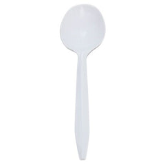 Wholesale PP Plastic Medium Weight Soup Spoons White - 1,000 ct