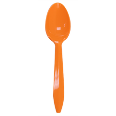 Wholesale Plastic Medium Weight Tea Spoons - Orange - 1,000 ct