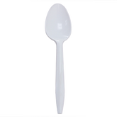 Wholesale PP Plastic Medium Weight Tea Spoons White - 1,000 ct