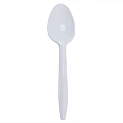 Wholesale PP Plastic Medium Weight Tea Spoons White - 1,000 ct