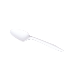 Wholesale PP Plastic Medium Weight Tea Spoons White - 1,000 ct