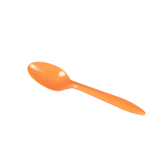 Wholesale Plastic Medium Weight Tea Spoons - Orange - 1,000 ct