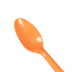 Wholesale Plastic Medium Weight Tea Spoons - Orange - 1,000 ct