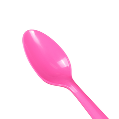 Wholesale Plastic Medium Weight Tea Spoons - Pink - 1,000 ct