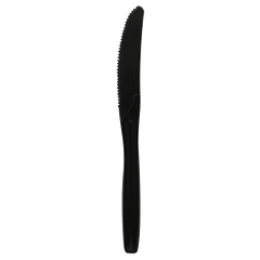 Wholesale PP Plastic Medium Heavy Weight Knives Bulk Box Black - 1,000 ct