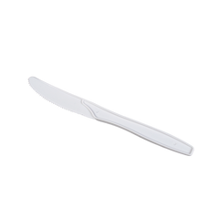 Wholesale PP Plastic Medium Heavy Weight Knives Bulk Box White - 1,000 ct