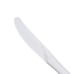 Wholesale PP Plastic Medium Heavy Weight Knives Bulk Box White - 1,000 ct