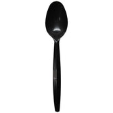 Wholesale PP Plastic Medium Heavy Weight Tea Spoons Bulk Box Black - 1,000 ct