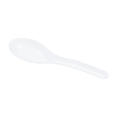 Wholesale Med-Heavy Weight Asian Soup Spoon White -1,000 ct