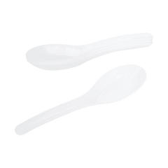 Wholesale Med-Heavy Weight Asian Soup Spoon White -1,000 ct