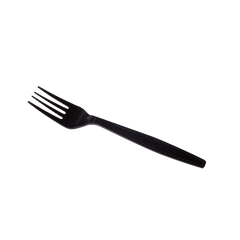 Wholesale PS Plastic Extra Heavy Weight Fork Black - 1,000 ct