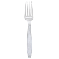 Wholesale PS Plastic Extra Heavy Weight Fork - Clear - 1,000 ct