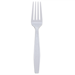 Wholesale PS Plastic Extra Heavy Weight Forks White - 1,000 ct