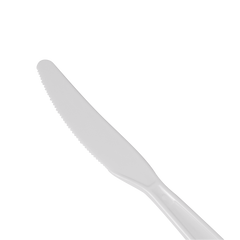 Wholesale PS Plastic Extra Heavy Weight Knives White - 1,000 ct