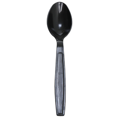 Wholesale PS Plastic Extra Heavy Weight Tea Spoons Black - 1,000 ct