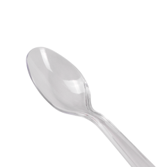 Wholesale PS Plastic Extra Heavy Weight Tea Spoons - Clear - 1,000 ct
