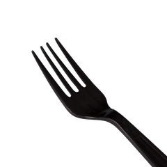 Wholesale PP Plastic Extra Heavy Weight Forks Black - 1,000 ct