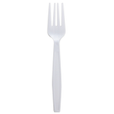 Wholesale PP Plastic Extra Heavy Weight Forks White - 1,000 ct