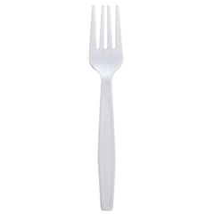 Wholesale PP Plastic Extra Heavy Weight Forks White - 1,000 ct