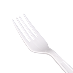 Wholesale PP Plastic Extra Heavy Weight Forks White - 1,000 ct