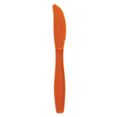 Wholesale PP Plastic Extra Heavy Weight Knives - Orange - 1,000 ct