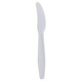 Wholesale PP Plastic Extra Heavy Weight Knives White - 1,000 ct