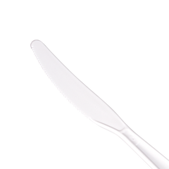 Wholesale PP Plastic Extra Heavy Weight Knives White - 1,000 ct
