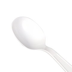 Wholesale PP Plastic Extra Heavy Weight Soup Spoons White - 1,000 ct