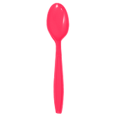 Wholesale PP Plastic Extra Heavy Weight Tea Spoons - Pink - 1,000 ct