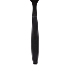 Wholesale PP Plastic Extra Heavy Weight Tea Spoons Black - 1,000 ct