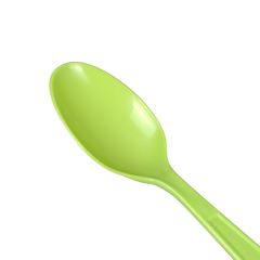 Wholesale Plastic Extra Heavy Weight Tea Spoons - Green - 1,000 ct