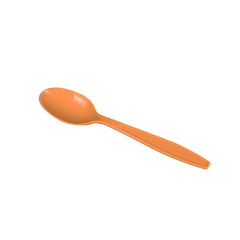 Wholesale Plastic Extra Heavy Weight Tea Spoons - Orange - 1,000 ct