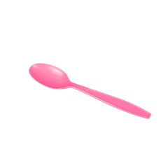Wholesale PP Plastic Extra Heavy Weight Tea Spoons - Pink - 1,000 ct