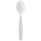 Wholesale PP Plastic Extra Heavy Weight Tea Spoons White - 1,000 ct