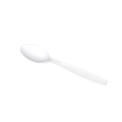 Wholesale PP Plastic Extra Heavy Weight Tea Spoons White - 1,000 ct