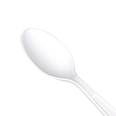 Wholesale PP Plastic Extra Heavy Weight Tea Spoons White - 1,000 ct