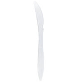 Wholesale PS Plastic Medium Weight Knives Bulk Box White - 1,000 ct