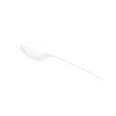 Wholesale PS Plastic Medium Weight Tea Spoons Bulk Box White - 1,000 ct
