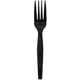 Wholesale PS Plastic Medium-Heavy Weight Forks Bulk Box Black - 1,000 ct