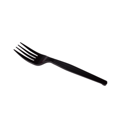 Wholesale PS Plastic Medium-Heavy Weight Forks Bulk Box Black - 1,000 ct