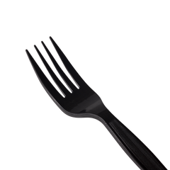 Wholesale PS Plastic Medium-Heavy Weight Forks Bulk Box Black - 1,000 ct