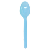 Wholesale Plastic Heavy Weight Tea Spoons - Blue - 1,000 ct