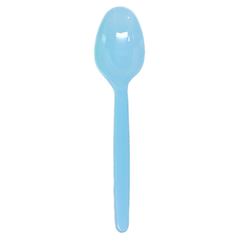 Wholesale Plastic Heavy Weight Tea Spoons - Blue - 1,000 ct