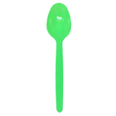 Wholesale Plastic Heavy Weight Tea Spoons - Green - 1,000 ct