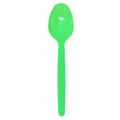 Wholesale Plastic Heavy Weight Tea Spoons - Green - 1,000 ct