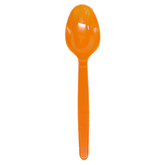 Wholesale Plastic Heavy Weight Tea Spoons - Orange - 1,000 ct
