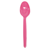 Wholesale PS Plastic Heavy Weight Tea Spoons - Pink - 1,000 ct
