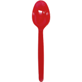 Wholesale Plastic Heavy Weight Tea Spoons - Red - 1,000 ct