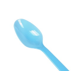 Wholesale Plastic Heavy Weight Tea Spoons - Blue - 1,000 ct